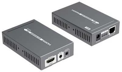 HDMI adapteris DELTACO 70m, PoE, HDBase T, juodas / LKV375N / HDMI-273