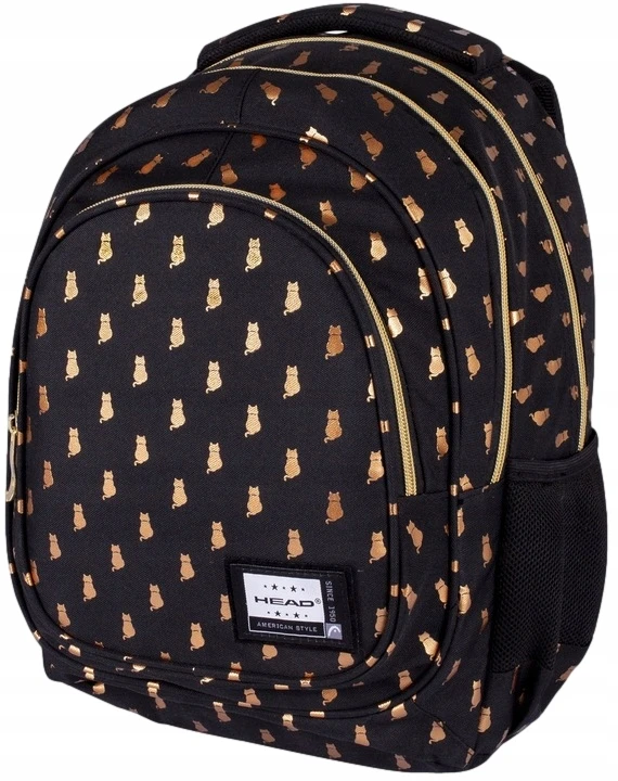 HEAD AB330 Golden Kitty ASTRA mokyklinė kuprinė - Kanceliarinės prekės ASTRA