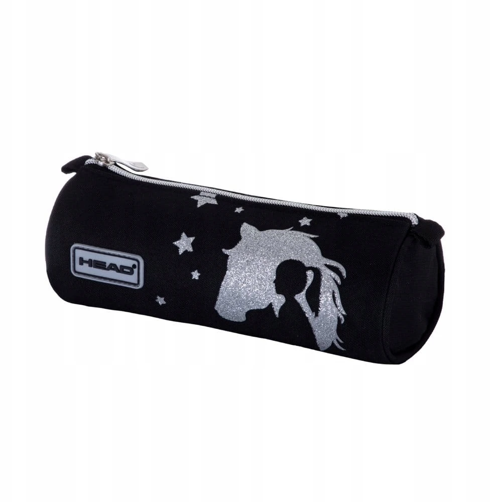 Head Glitter Effect Round Pieštukas Case Sidabrinis Dream