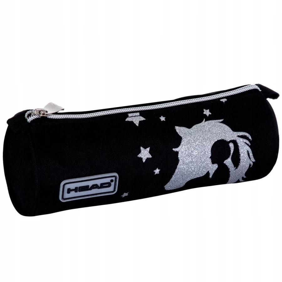 Head Glitter Effect Round Pieštukas Case Sidabrinis Dream