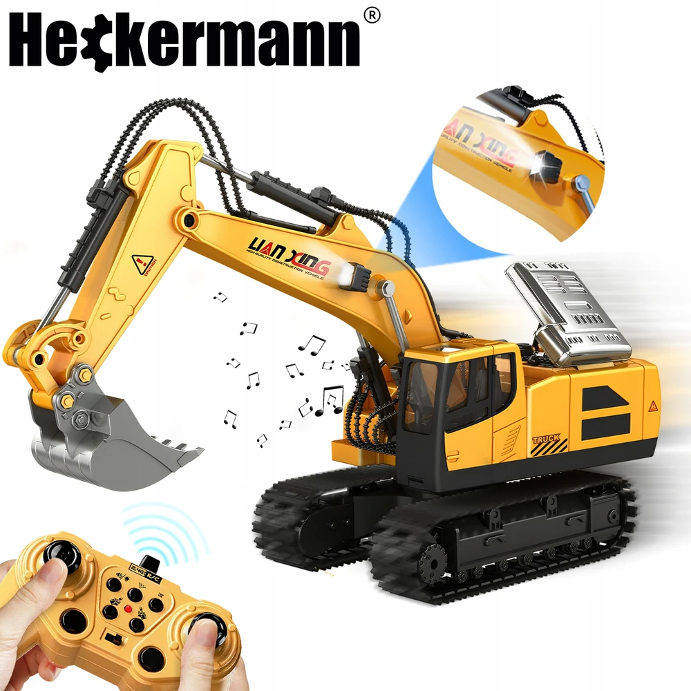 "Heckermann RC" nuotoliniu būdu valdomas ekskavatoriaus žaislas 3369
