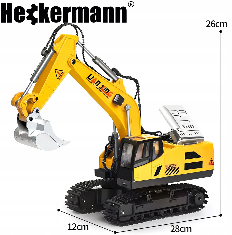 "Heckermann RC" nuotoliniu būdu valdomas ekskavatoriaus žaislas 3369