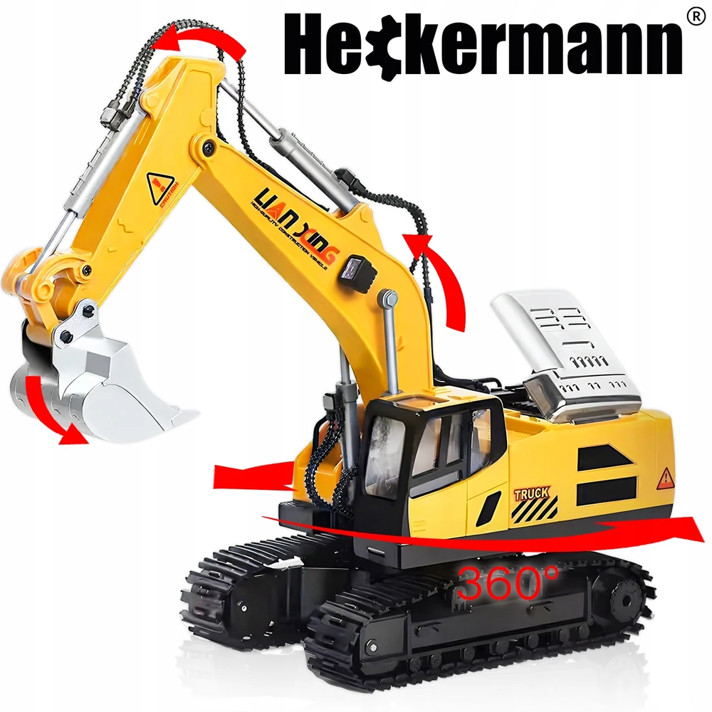 "Heckermann RC" nuotoliniu būdu valdomas ekskavatoriaus žaislas 3369