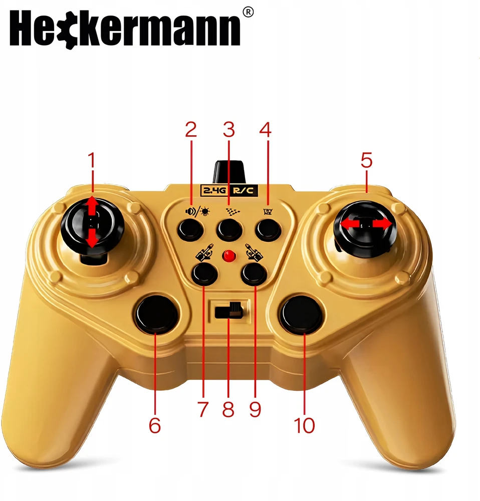 "Heckermann RC" nuotoliniu būdu valdomas ekskavatoriaus žaislas 3369