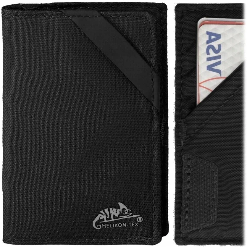 Helikon Tex Helikon EDC Mini vyriška piniginė su lipduku, šviesi Cordura Juodas