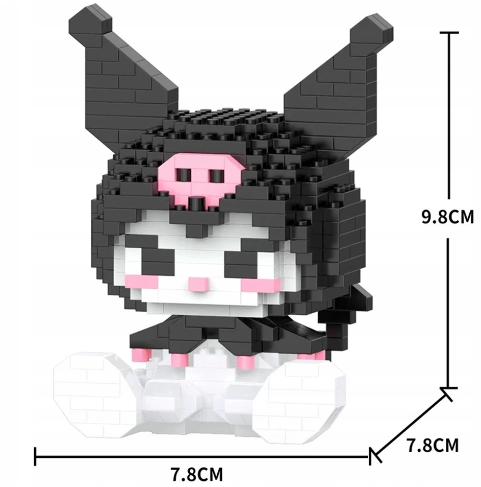 Hello Kitty Blocks Kitty Figure Kuromi Large Box 396 vnt