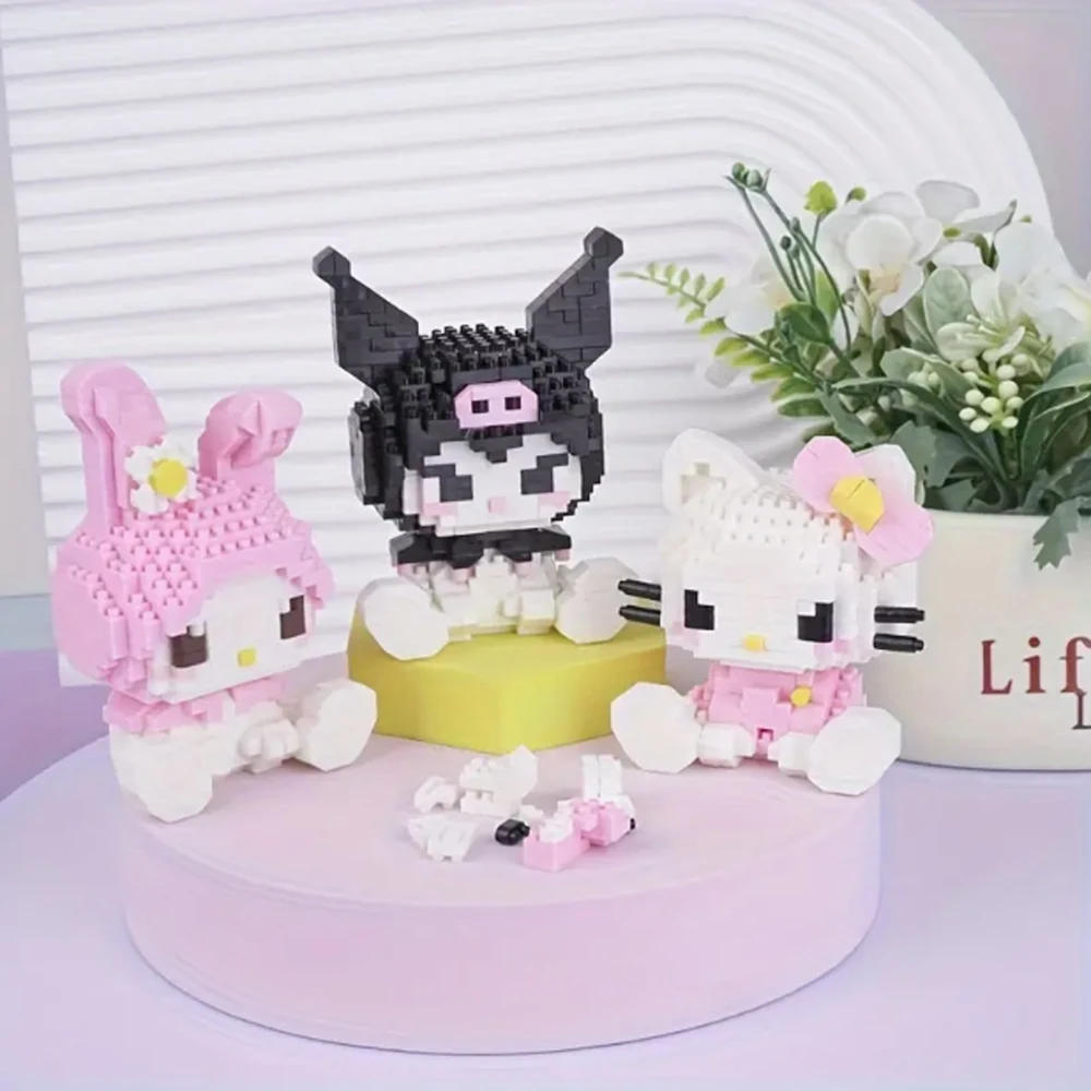 Hello Kitty Blocks Kitty Figure Kuromi Large Box 396 vnt