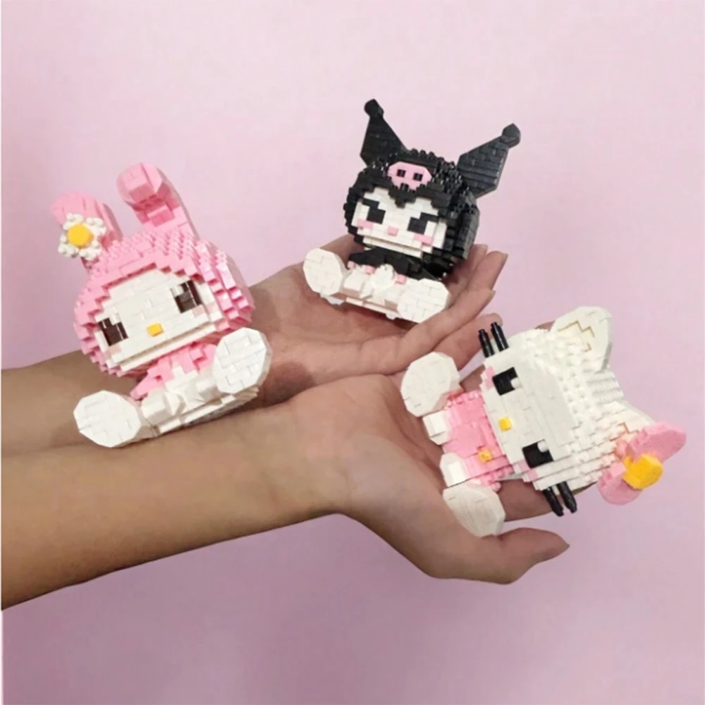 Hello Kitty Blocks Kitty Figure Kuromi Large Box 396 vnt
