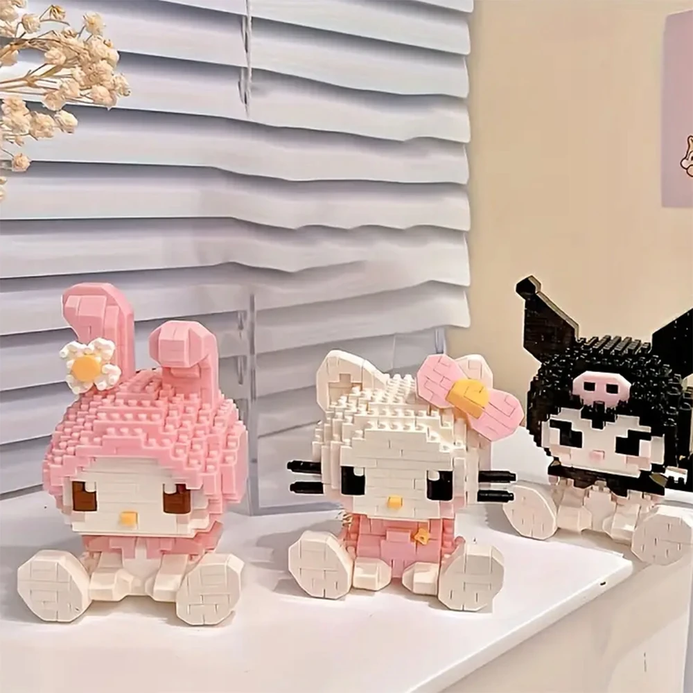Hello Kitty statybiniai blokeliai, rinkinys 406 vnt, plastikiniai, 14 metų +