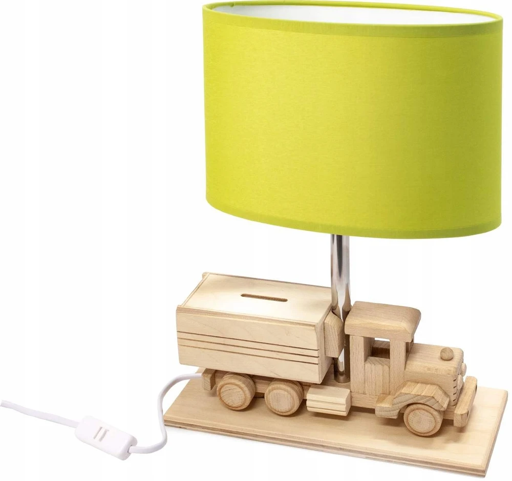Hellux Lampa stołowa Sunkvežimis - Skarbonka - žalia