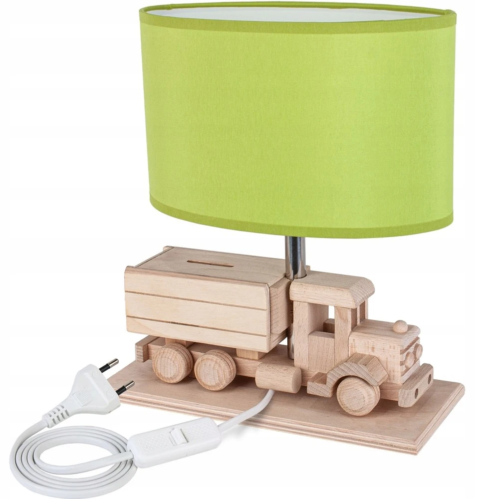 Hellux Lampa stołowa Sunkvežimis - Skarbonka - žalia