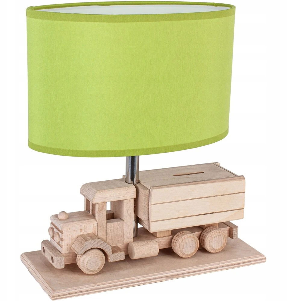 Hellux Lampa stołowa Sunkvežimis - Skarbonka - žalia