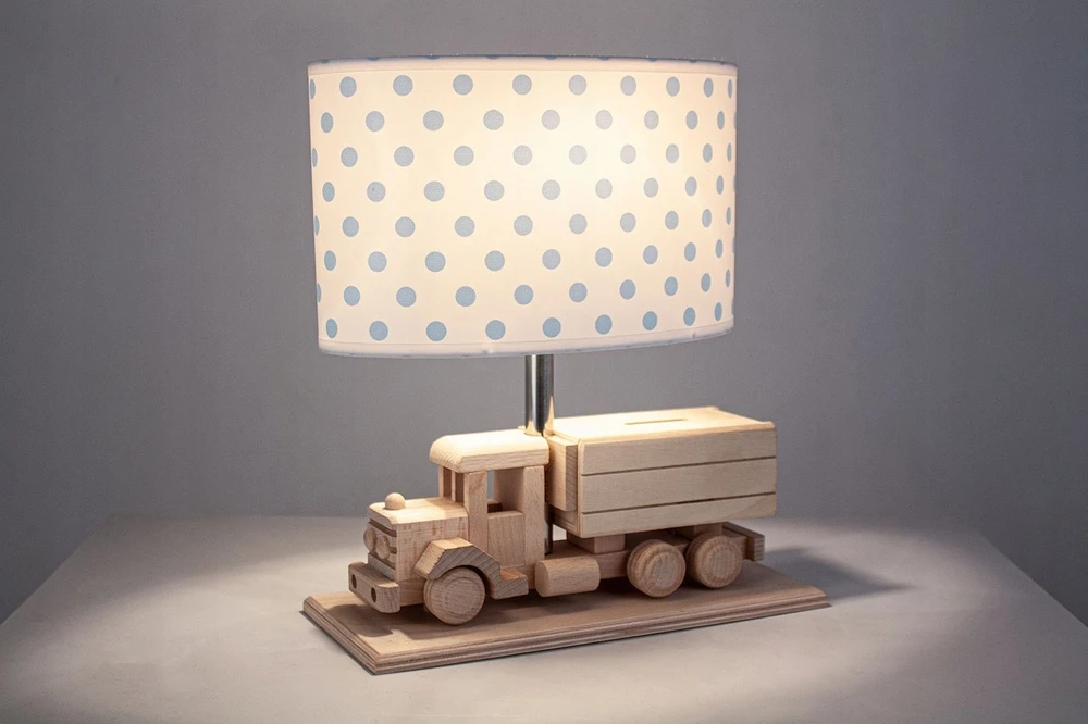 Hellux Lampa stołowa Sunkvežimis - Skarbonka - kropki
