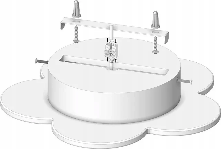 Hellux Lampa sufitowa plafon Fiore LED pomarańcz