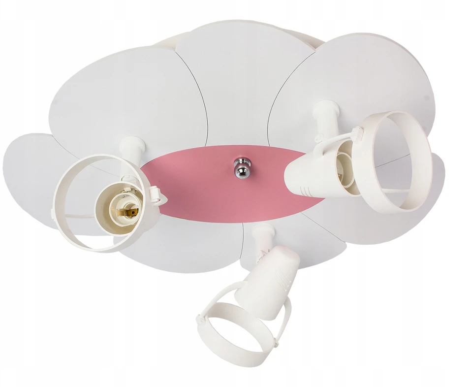 Hellux Lampa sufitowa plafon Płatek balta ir-rožinė