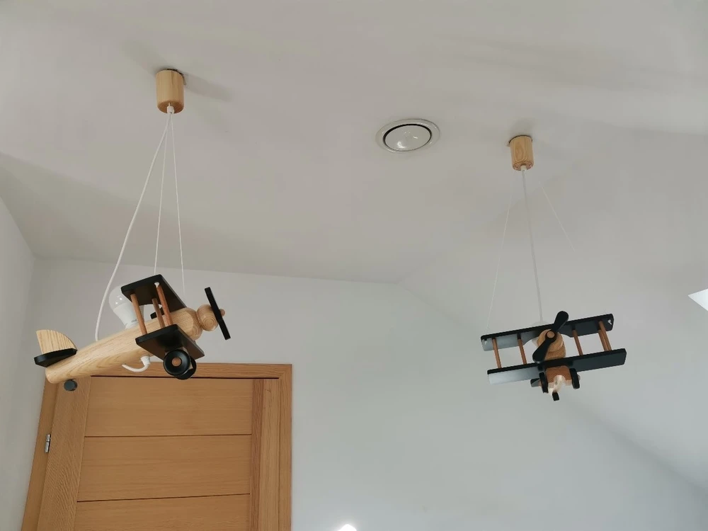 Hellux Lampa sufitowa wisząca zyrandol vaikams Samolot