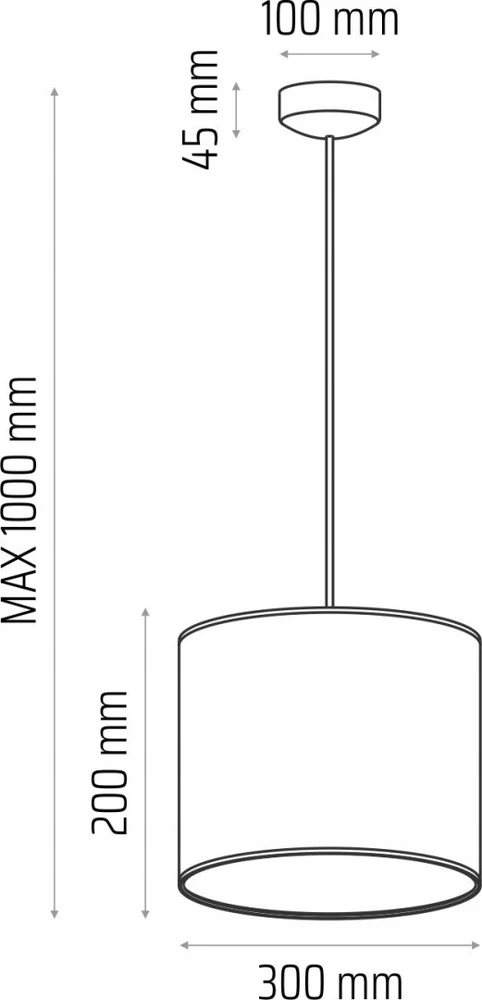 Hellux Lampa wisząca CLASSIC fi 30 pudrowy róż