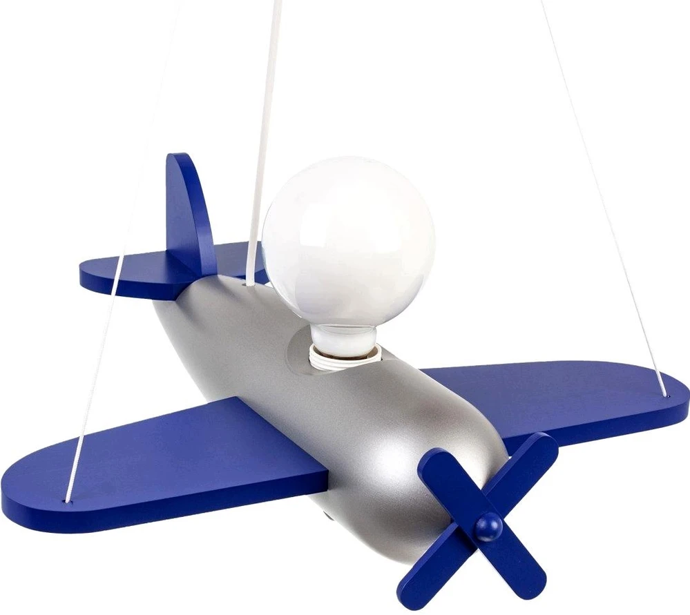 Hellux LAMPA WISZĄCA DZIECIĘCA Lėktuvas AVIARO, ŻYRANDOL, DREWNIANA, LED, E27