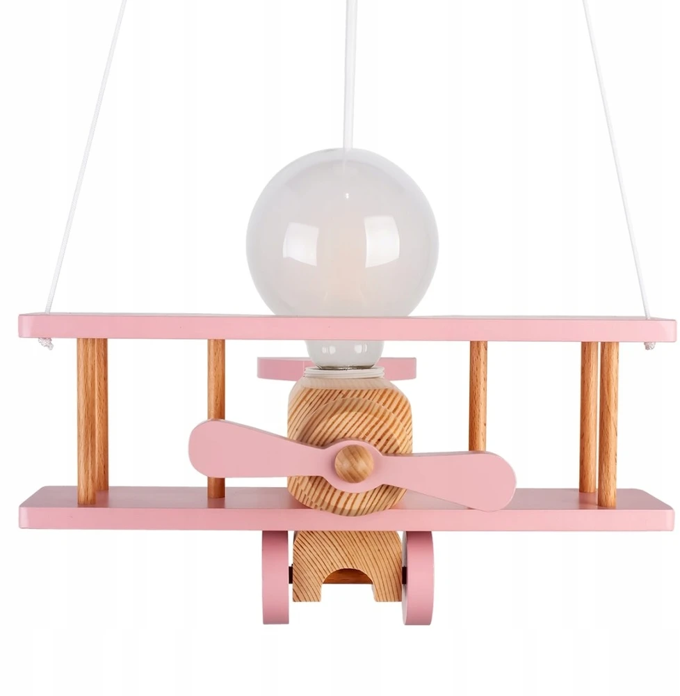 Hellux Lampa wisząca Samolot mały - naturalno-rožinė