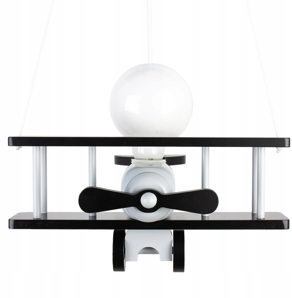 Hellux Lampa wisząca Samolot mały - szaro-juoda