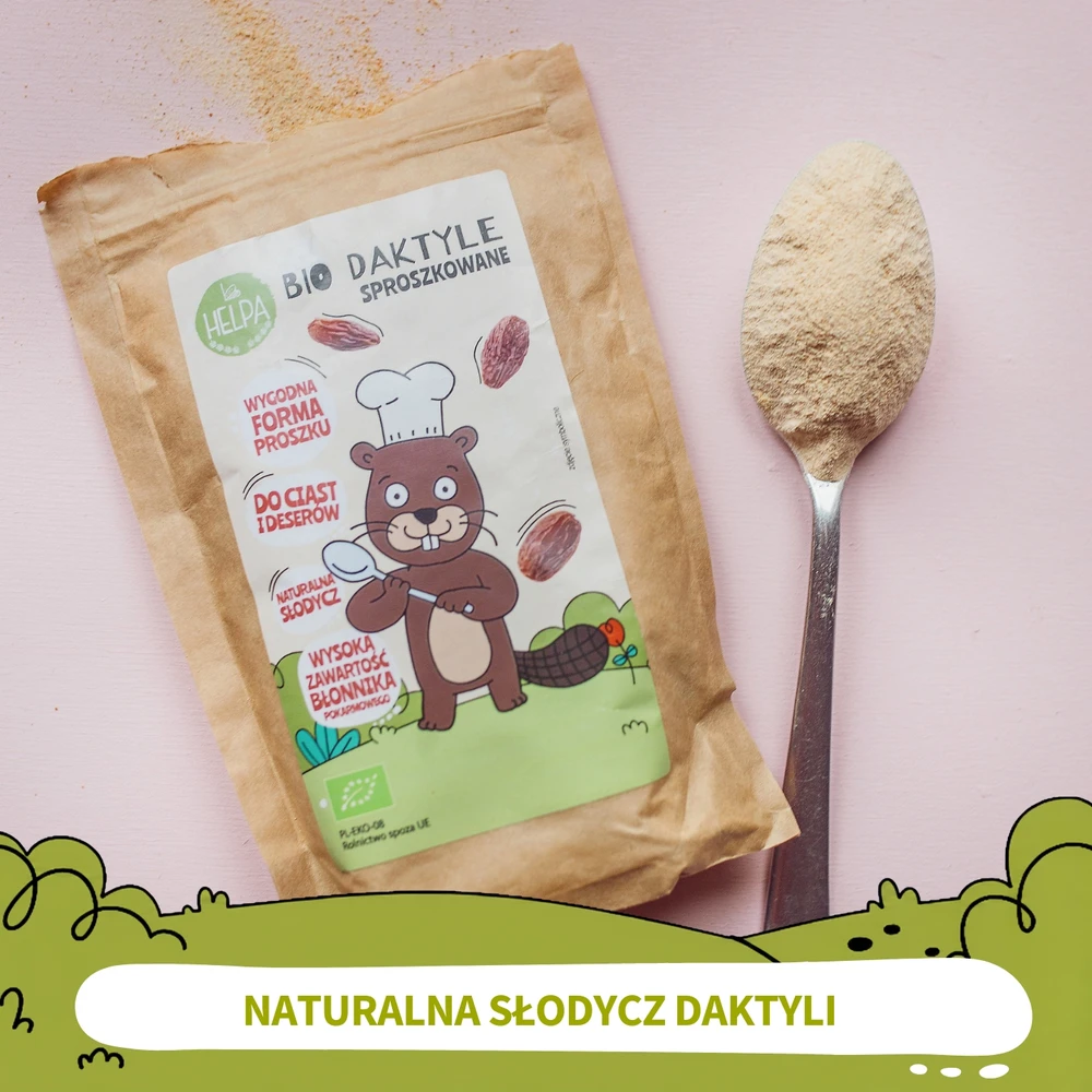 HELPA Organinės datulių pudros rinkinys - 3 vnt.