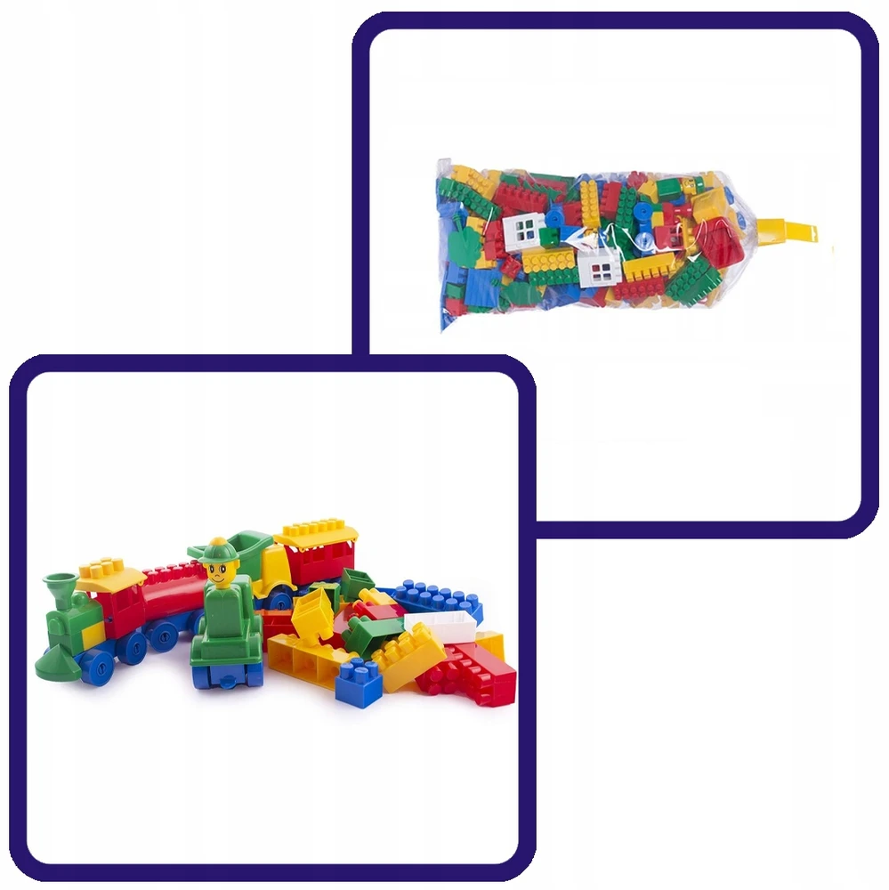 HEMAR Construction Blocks vaikams, K2 serija, 30 mm pločio, SET MAX maišelis