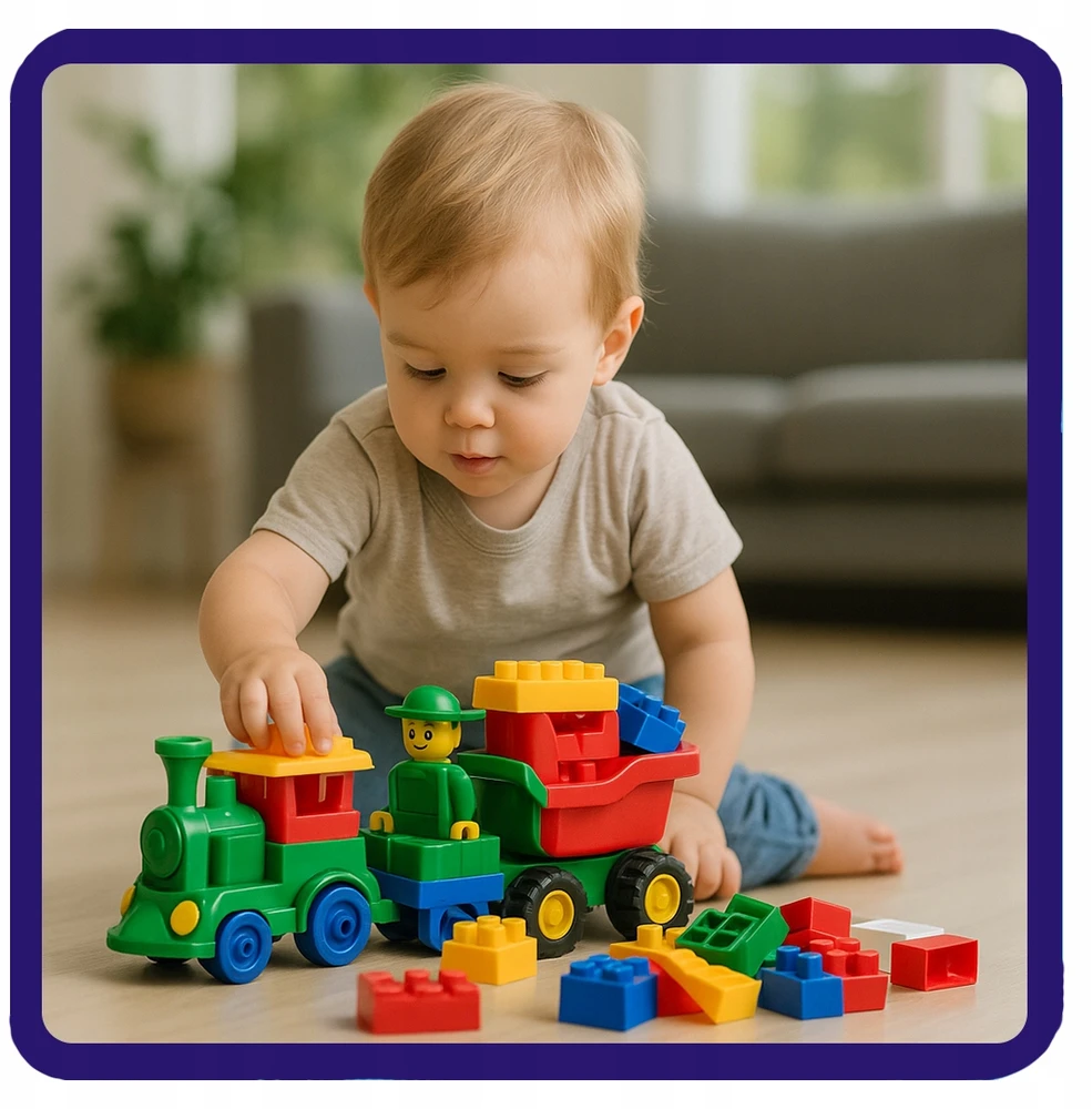 HEMAR Construction Blocks vaikams, K2 serija, 30 mm pločio, SET MAX maišelis