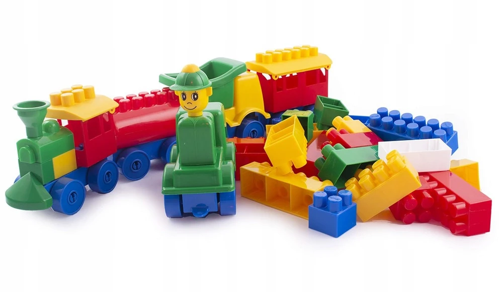 HEMAR Construction Blocks vaikams, K2 serija, 30 mm pločio, SET MAX maišelis