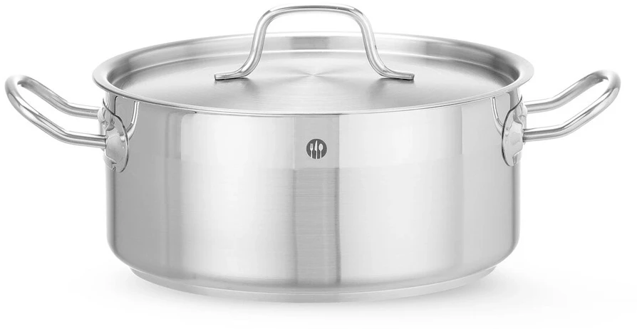 HENDI Žemas puodas su dangčiu, talpa 4,8 l, skersmuo 240(H)105mm