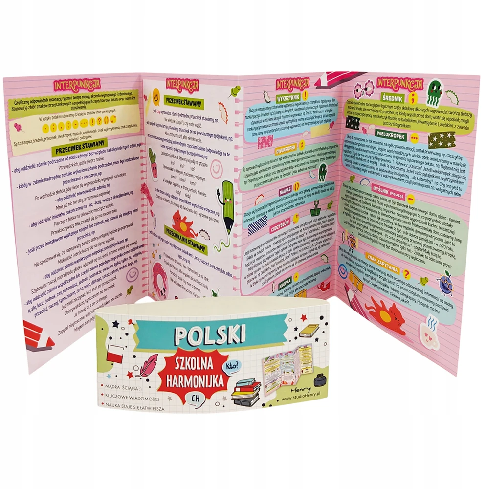Henry Ściąga harmonijka. Polski. Interpunkcja i ortografia praca zbiorowa