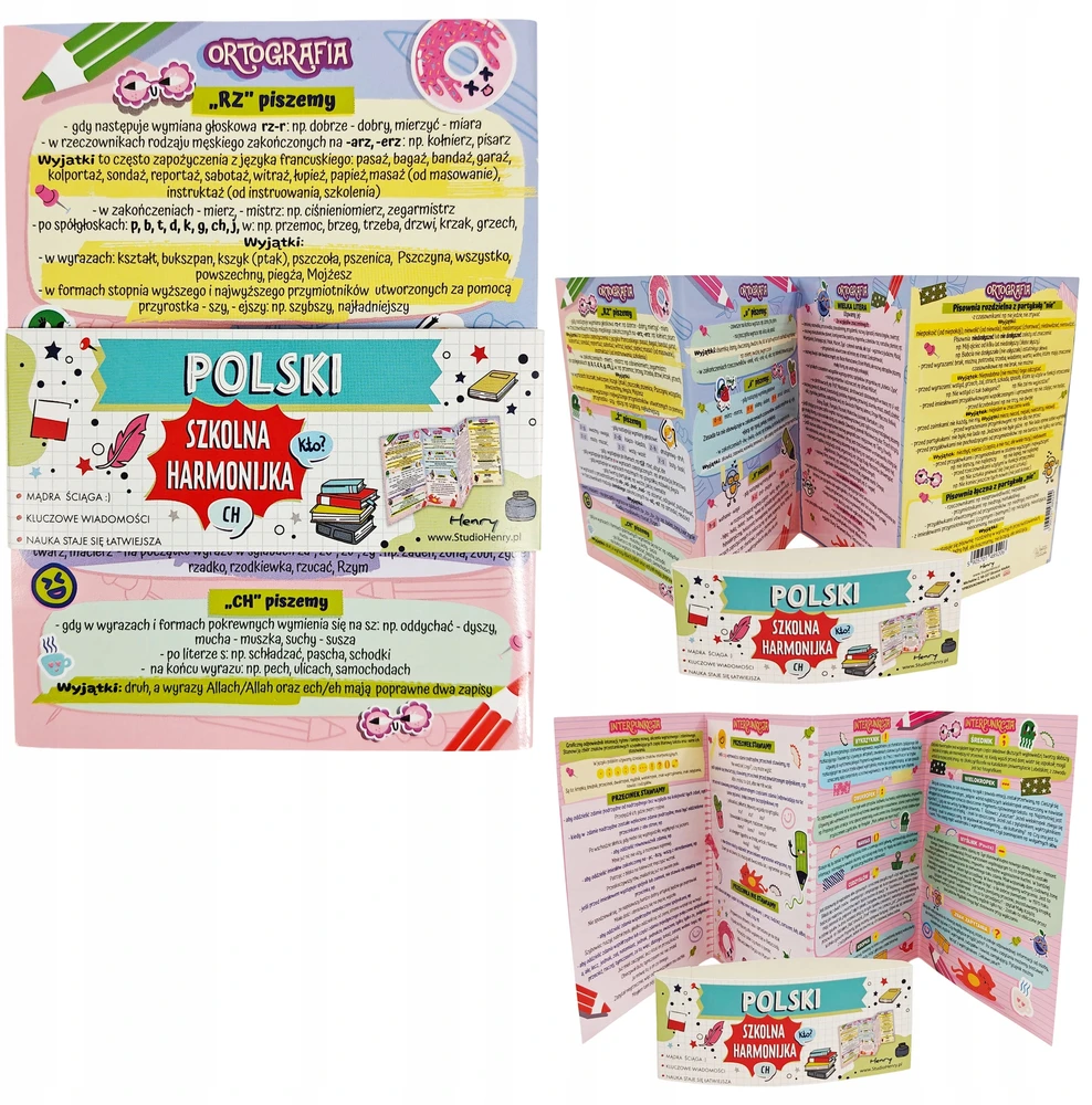 Henry Ściąga harmonijka. Polski. Interpunkcja i ortografia praca zbiorowa