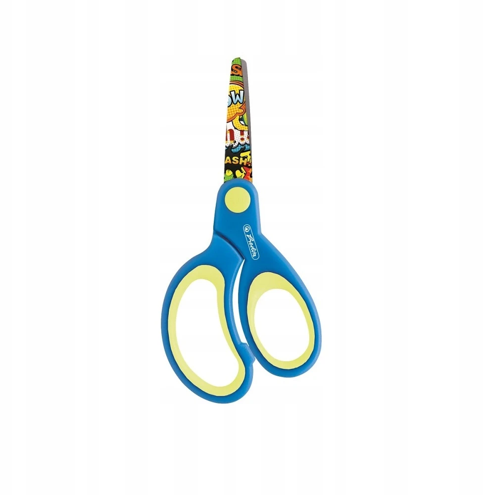 Herlitz ERGONOMIKOS popierinės žirklės 13 cm saugios žirklės biurui ir mokyklai