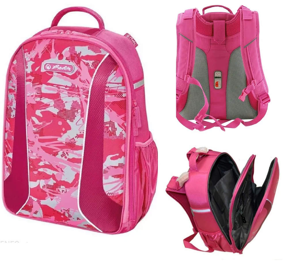 Herlitz Ergonominė kuprinė be.bag airgo / Camouflage pink