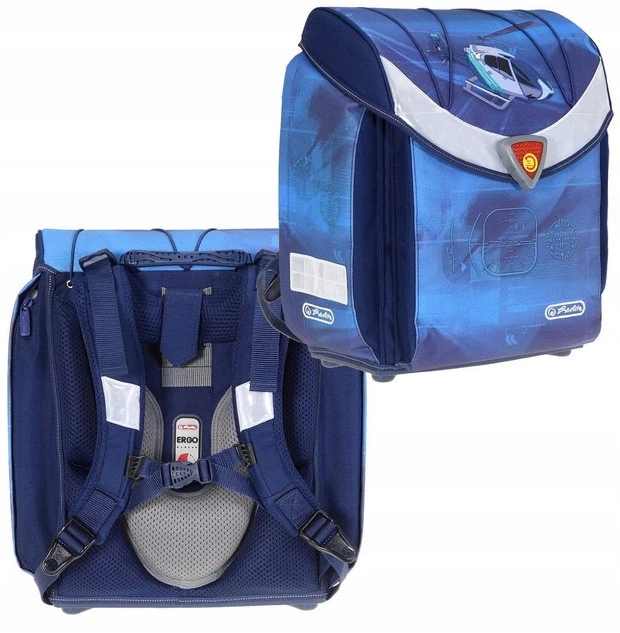 Herlitz Flexi kuprinė su sraigtasparniu, ergonomiška, 6+