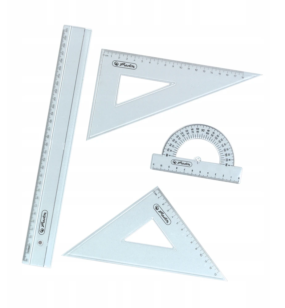 Herlitz Geometrijos rinkinys, 4 dalys