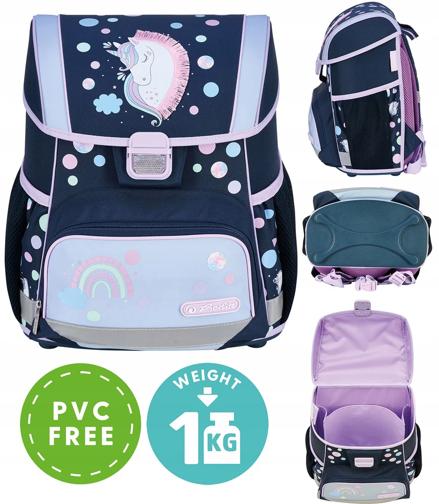 Herlitz Kuprinė pradinukams LOOP Unicorn Dreams su priedais