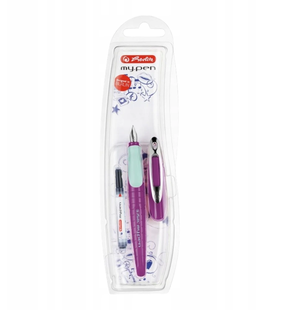 Herlitz My.pen rašiklis su priedais, violetinis