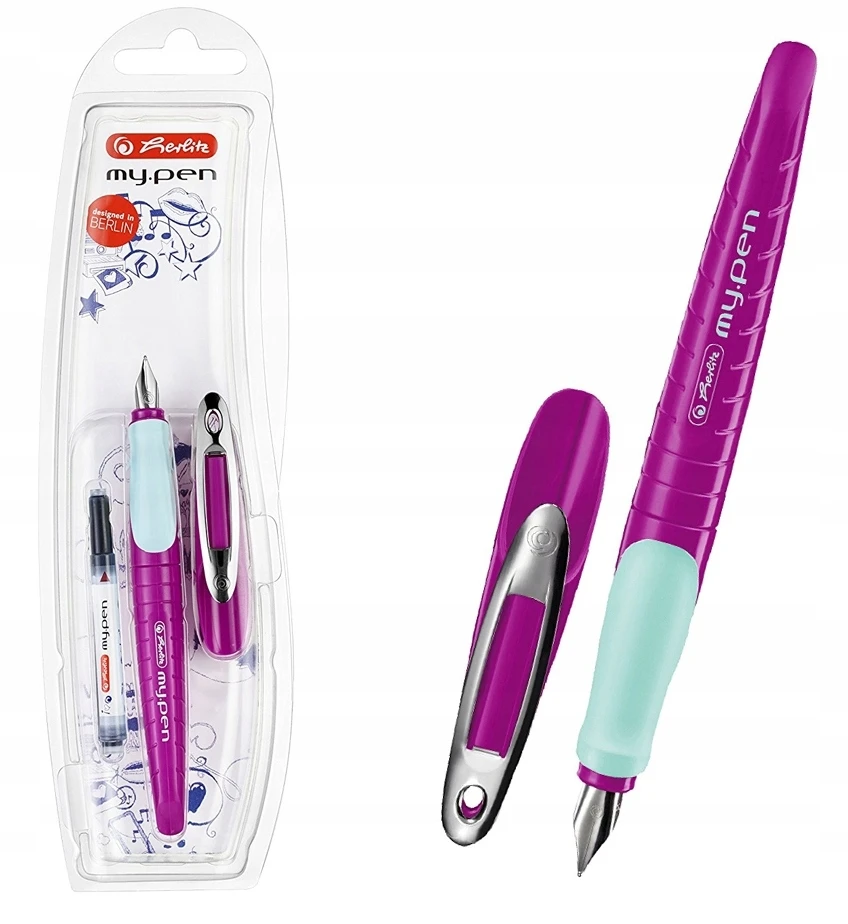 Herlitz my.pen rašiklis suaugusiems ir vaikams, violetinis-mėlynas