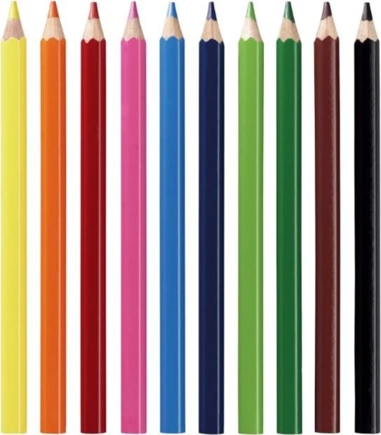 Herlitz Pieštukai spalvoti stori trikampai 10sp