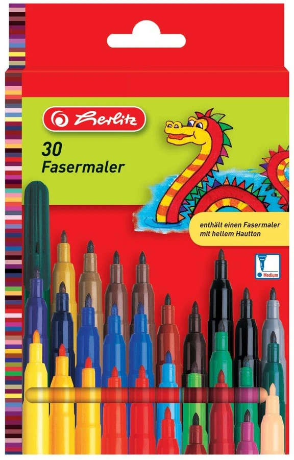 Herlitz PISAKI ZMYWALNE 30 KOLORÓW