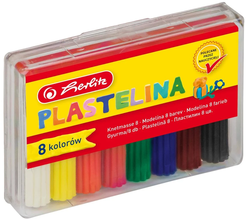 Herlitz plastilinas 8 spalvų vaikams
