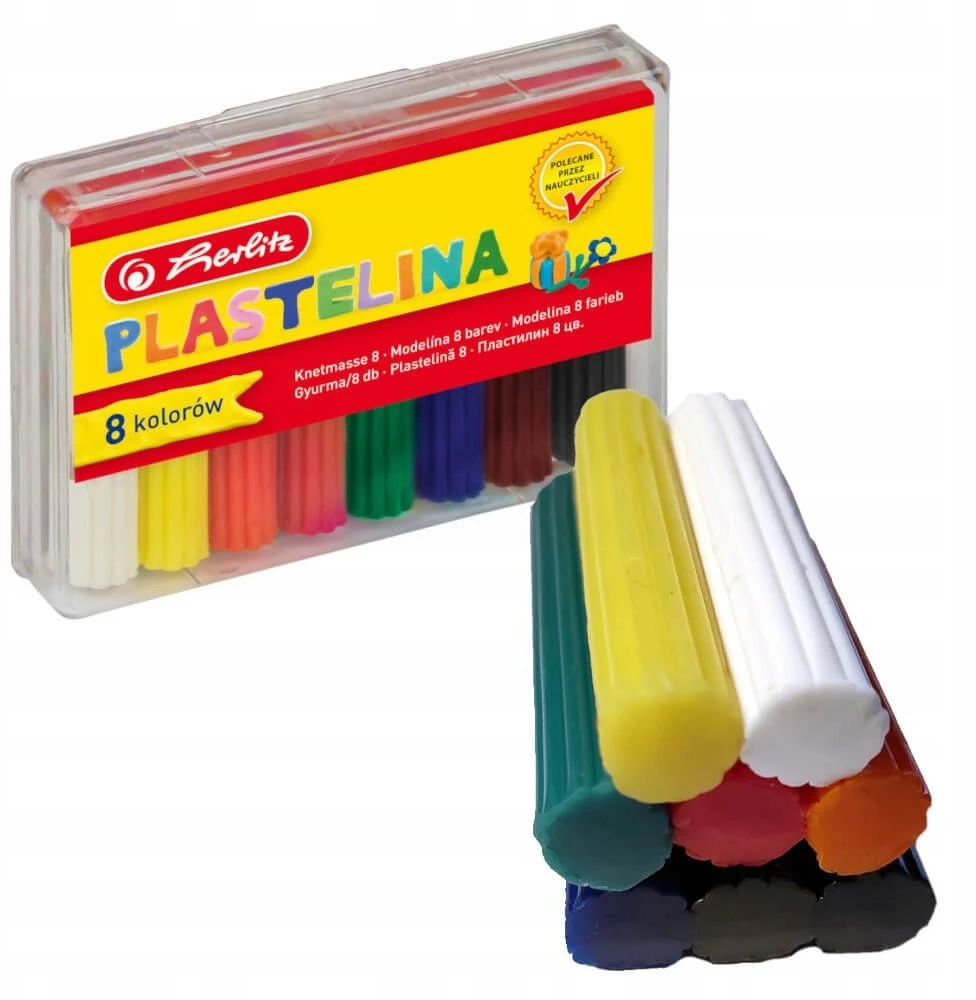 Herlitz plastilinas 8 spalvų vaikams