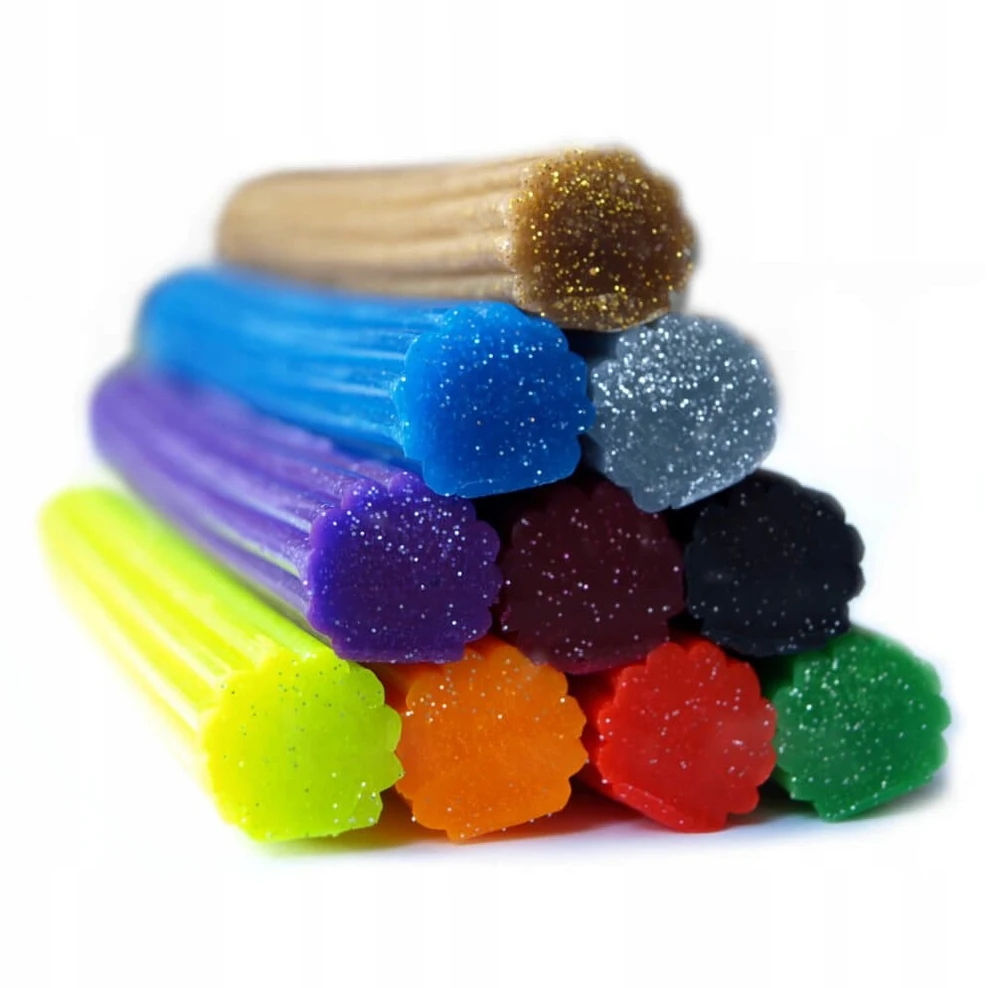 HERLITZ Plastilinas su blizgučiais 10 spalvų