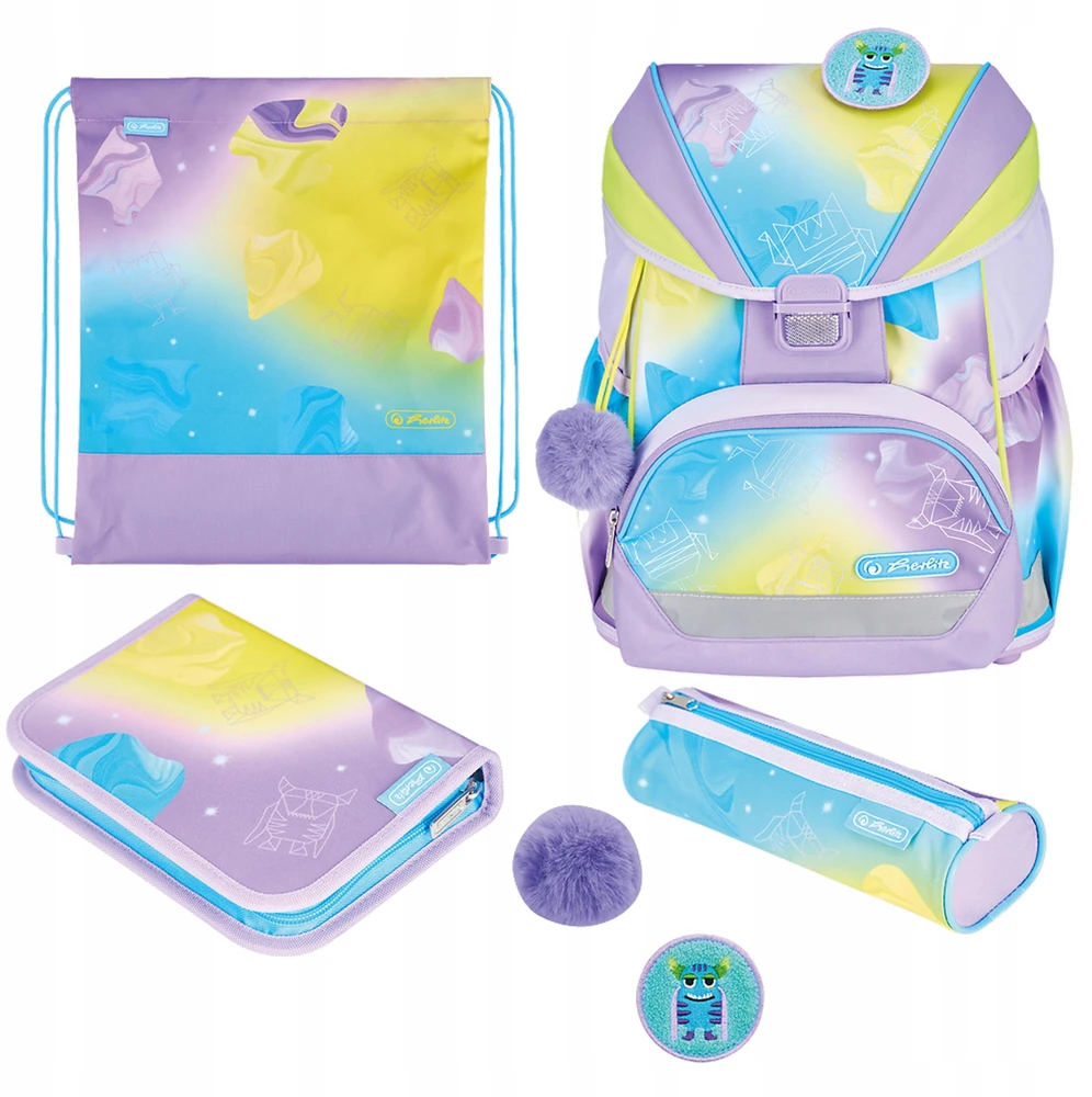 Herlitz Ultralight Xl 4w1 kuprinys 1-3 klasei, Little Monster