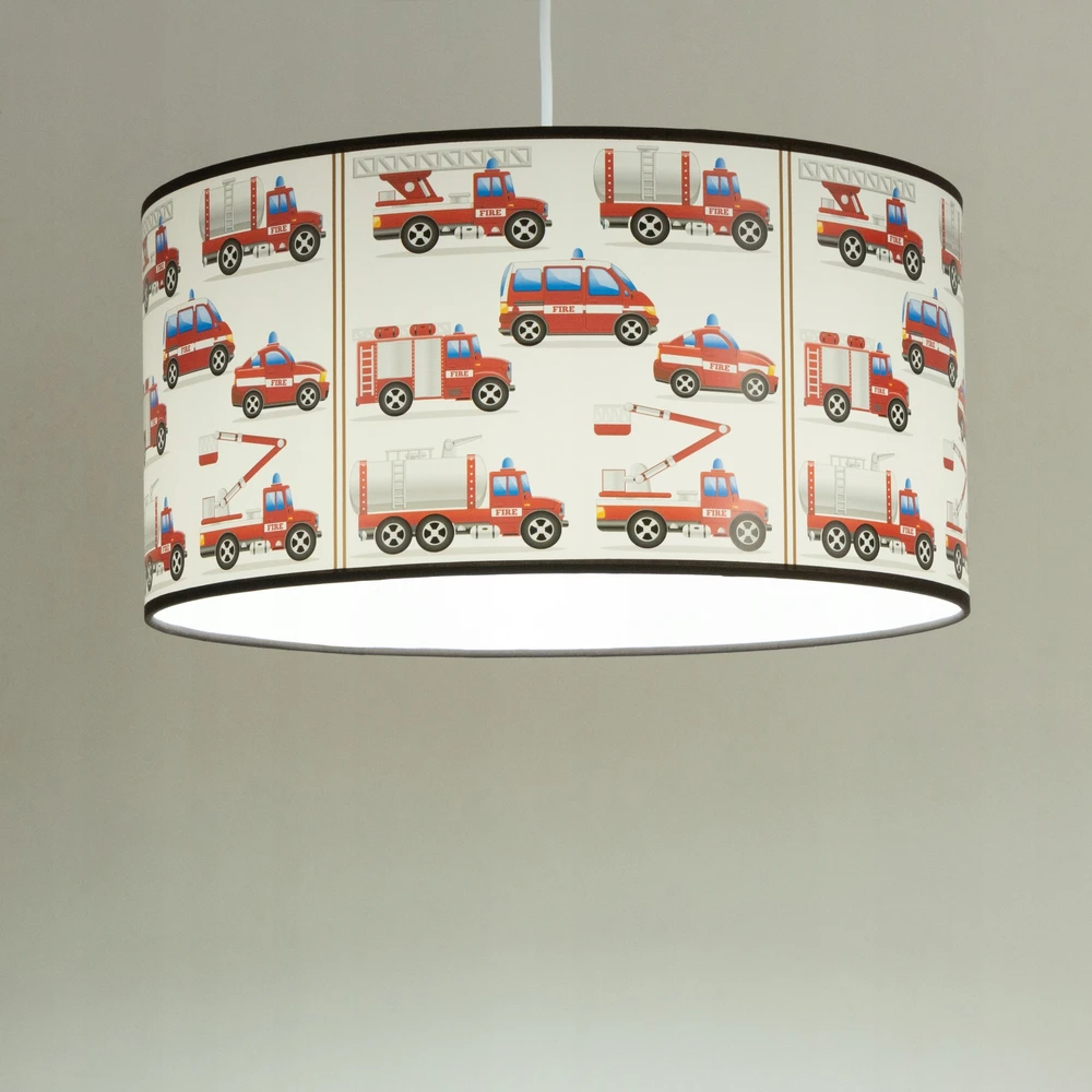 HEXE KIDS vaikiška pakabinama lempa FIRE BRITAIN 1 x 60W E27 balta H0969