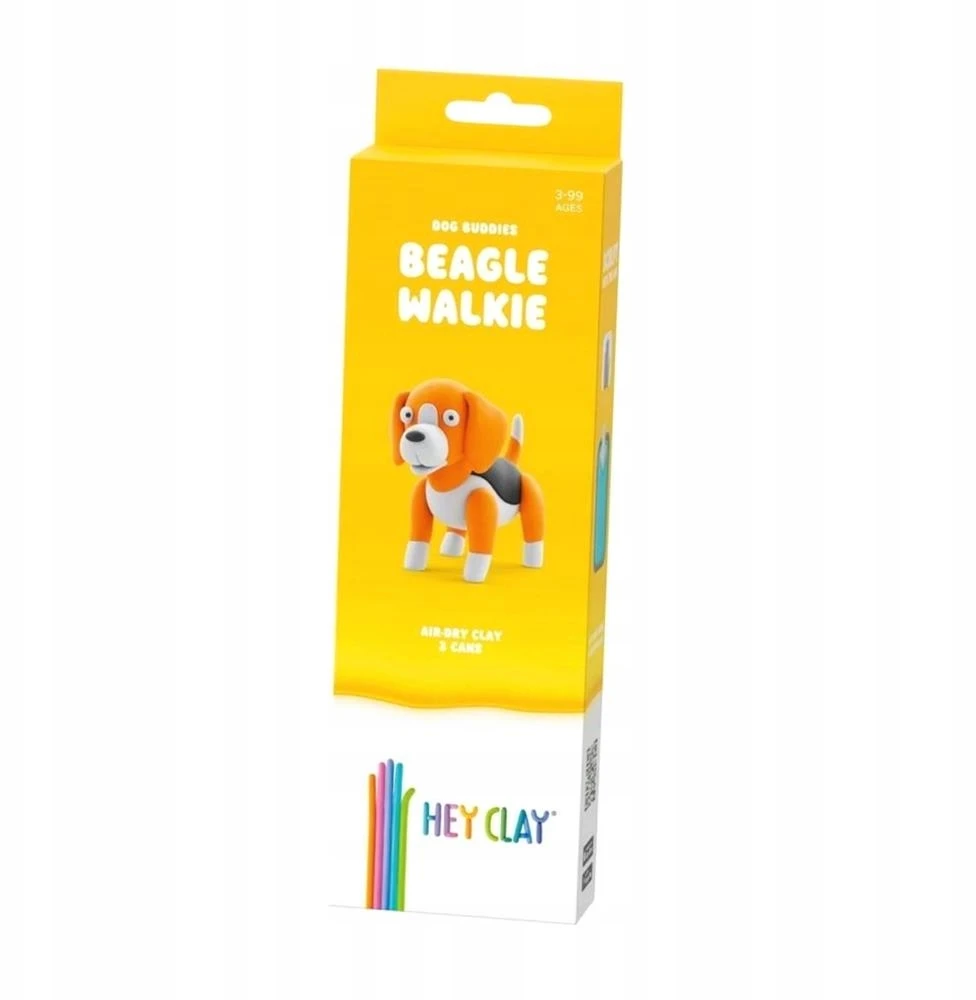 Hey Clay Masė plastiko "šunų draugai" Beagle 3-pak