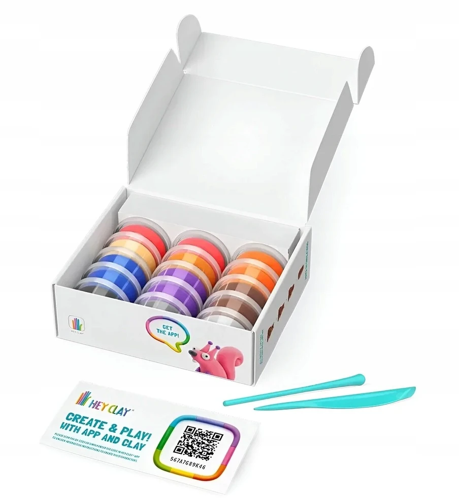 TM Toys Rankdarbių rinkinys Hey Clay miško gyvūnai su priedais