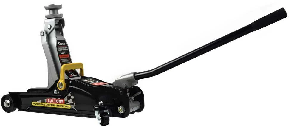 Hidraulinis domkratas su ratukais Geko 2.5t/80-360mm be sukiojamos galvos