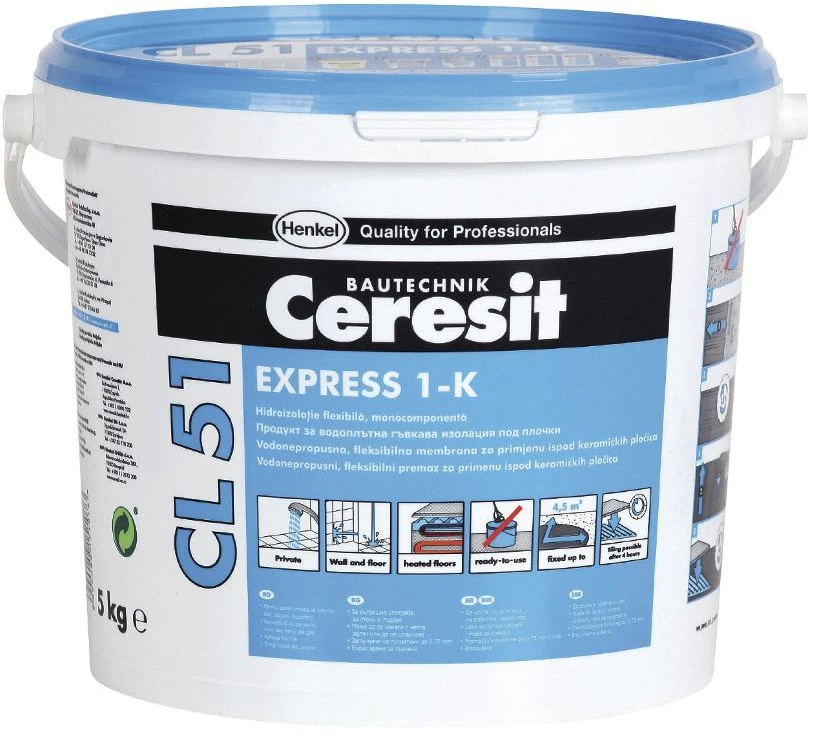 Hidroizoliacinė mastika CERESIT CL 51, 2kg