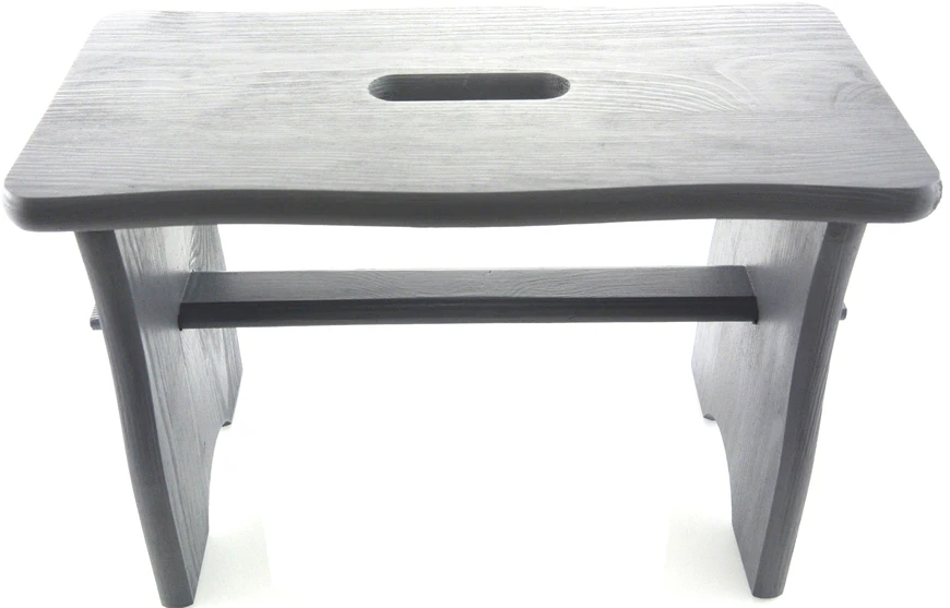 HIGH LIGHT Pilkas STOOL RYCZKA PINE STOOL virtuvinė taburetė su platforma FSC